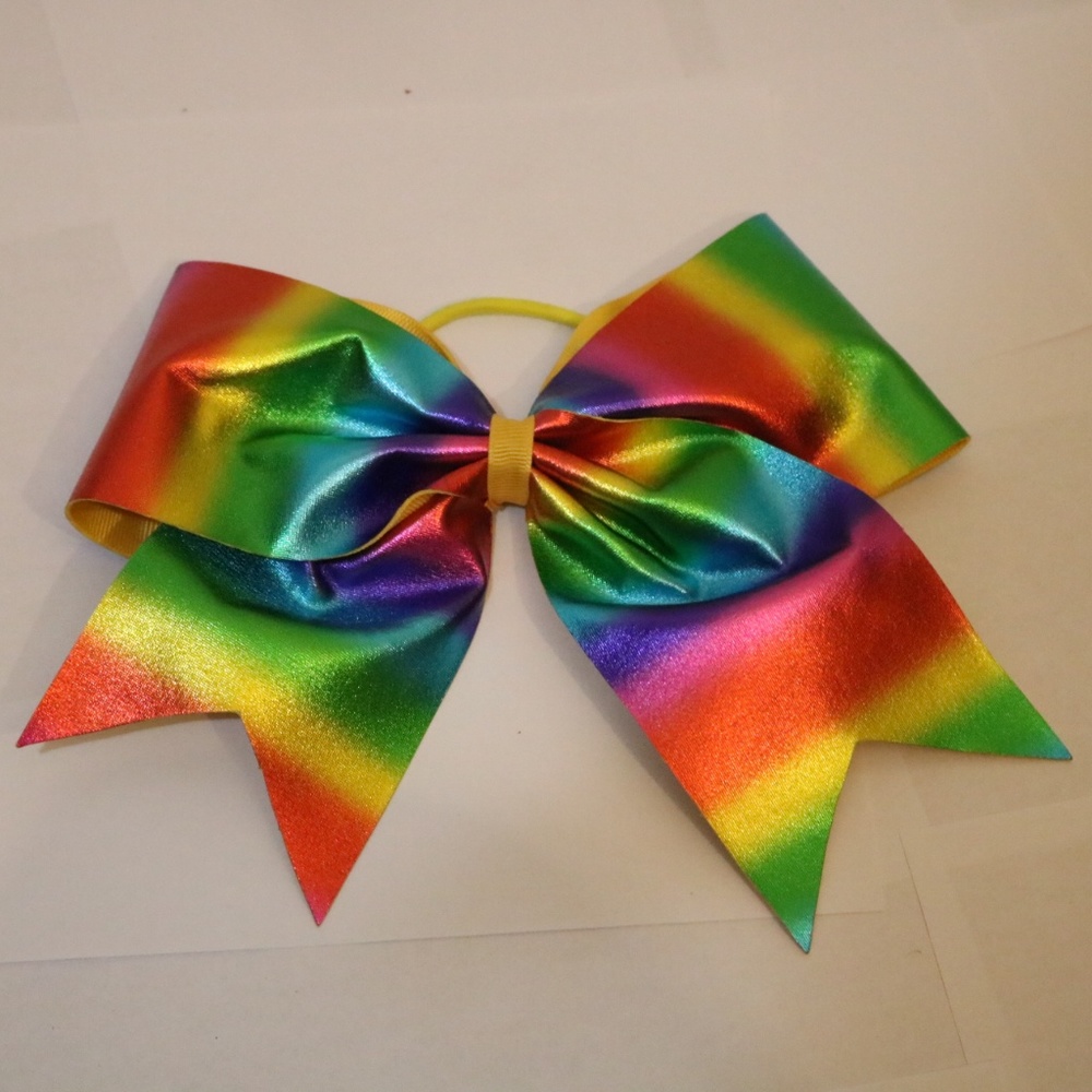 Shiny Rainbow Hair Bow